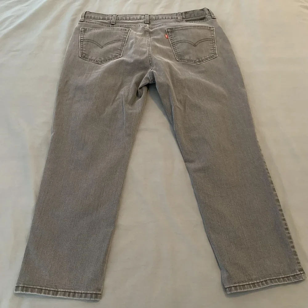 Levi's 541 Jeans‎ Mens 40x30 Gray Stretch Denim Straight Fit PC9 18181-0005